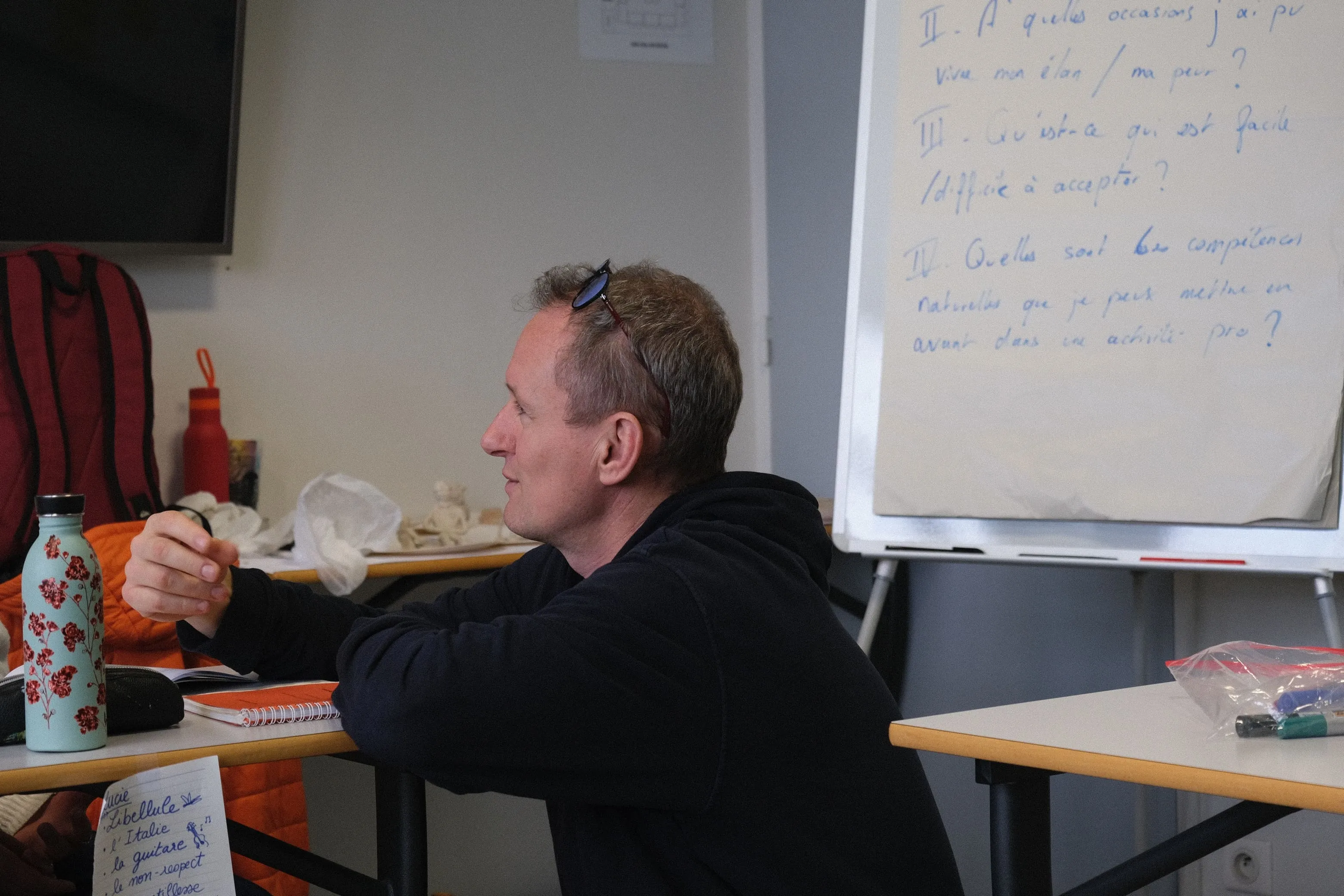 Romain Becquart en situation d’animation professionnelle