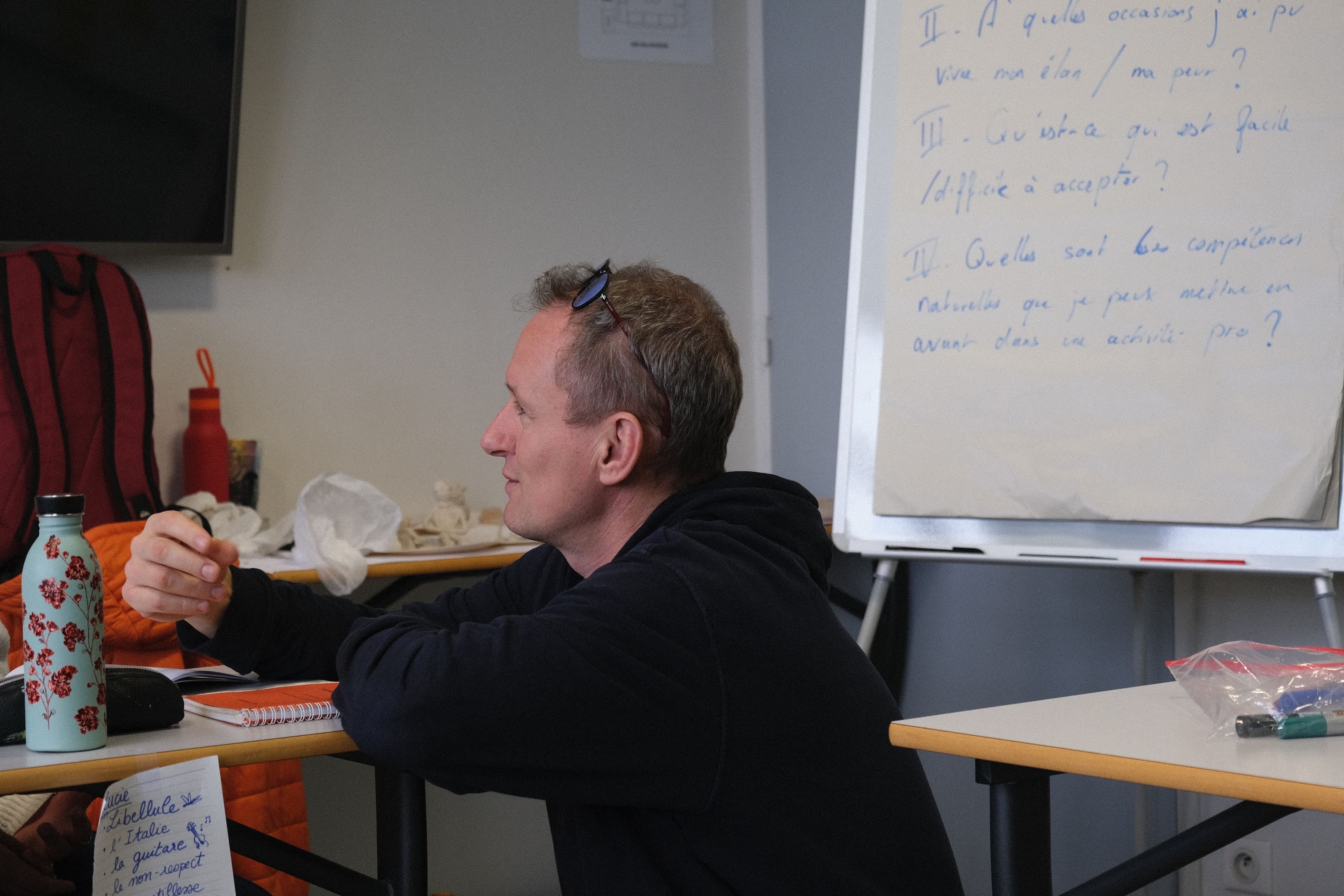 Romain Becquart en situation d’animation professionnelle
